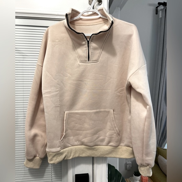 Women’s Quarter-Zip Pullover Sweater - Picture 1 of 2